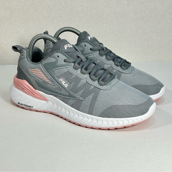 Fila Futurist C Gray & Blush Pink Athletic Running Sneakers Shoes; Women’s Sz 8 - Picture 4 of 16